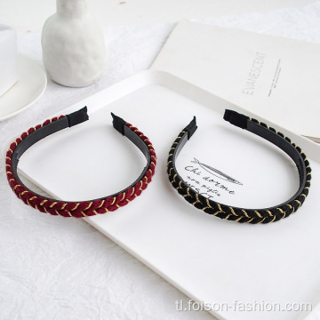 Mainit na pagbebenta ng klasikong etnikong gintong dekorasyon ng hair band